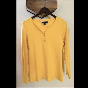 Yellow Karen Scott Long Sleeve T-Shirt